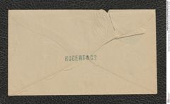 Nachlass Franz Steindachner, Notiz (29.10.1879) und Kuvert, Inv.Nr. 133.09, Seite 2